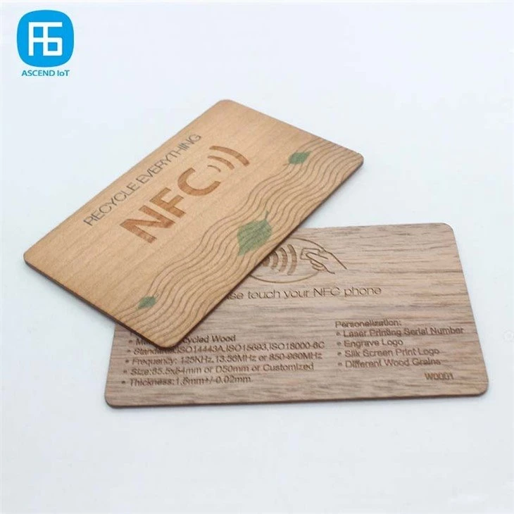 bamboo RFID NFC card